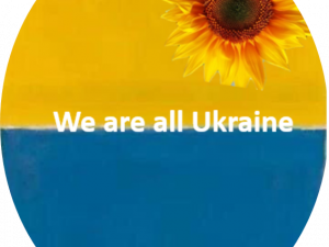 We Support Ukraine Flag PNG Pic