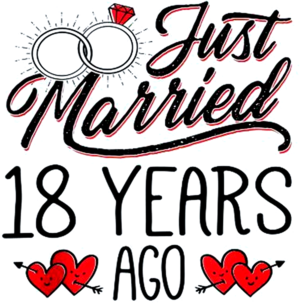 18 Years Anniversary Golden 11297056 PNG
