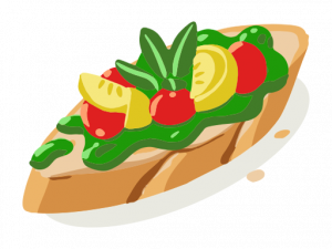 Bruschetta PNG Photos