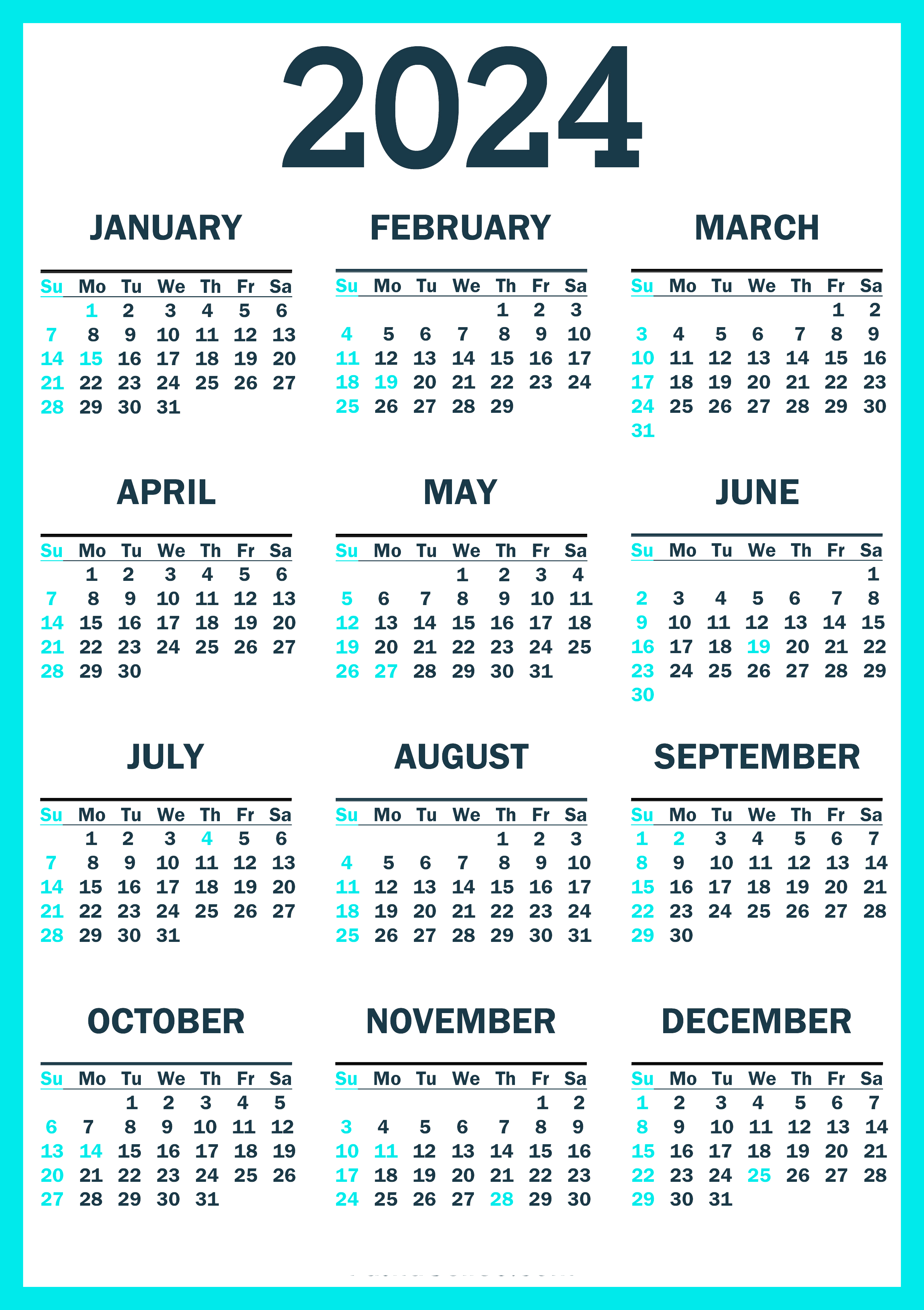 Calendar 2024 No Background - PNG All | PNG All