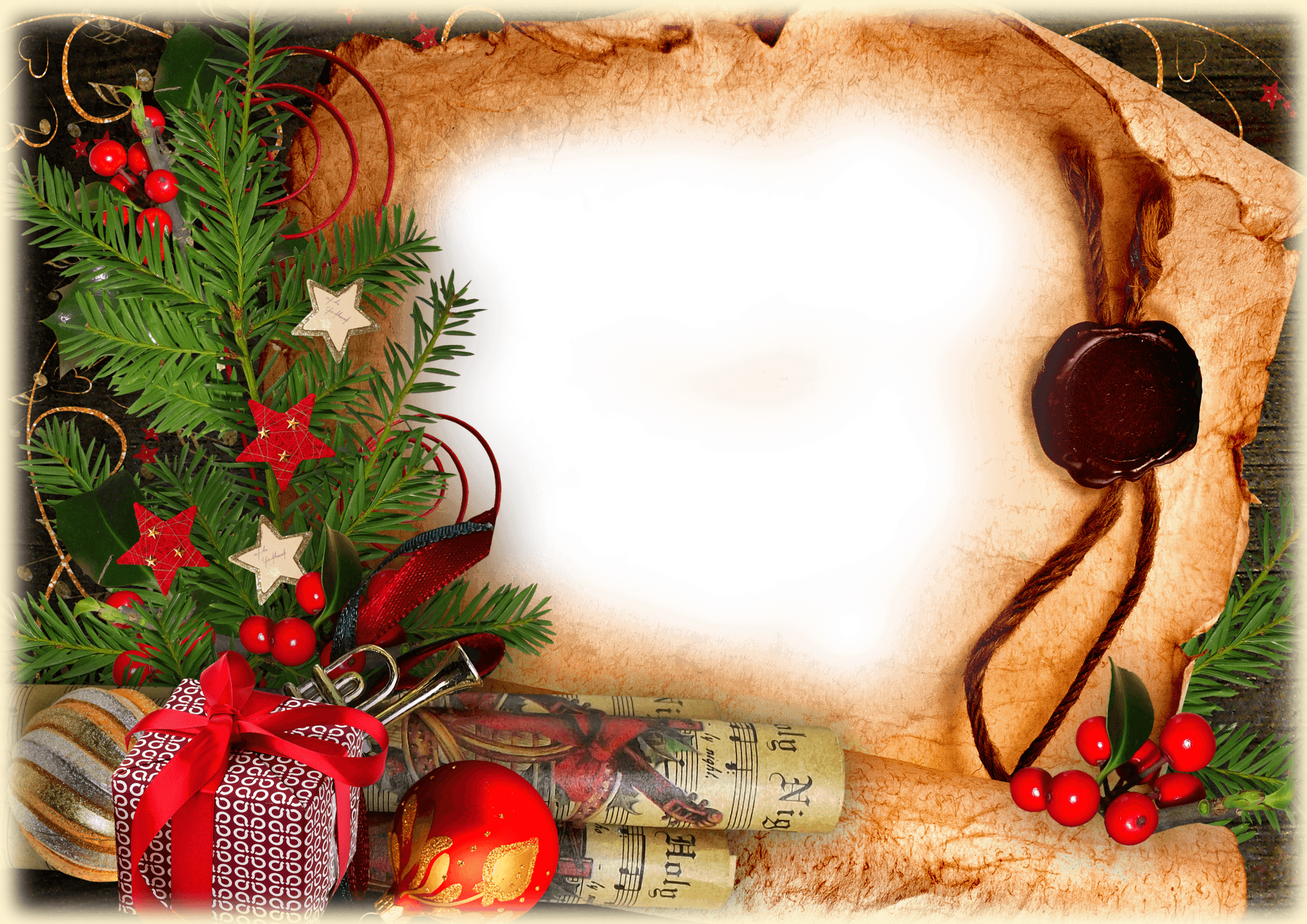 Christmas Frame Background PNG - PNG All