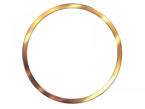 golden circle, decorative border, elegant design, graphic element, Circle PNG