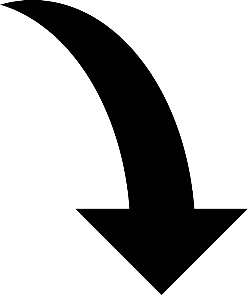curved arrow transparent background
