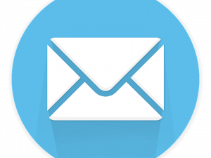 email icon blue png, message symbol, communication graphic, digital correspondence