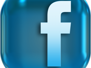 fb logo, blue and white icon, social media, facebook brand design PNG