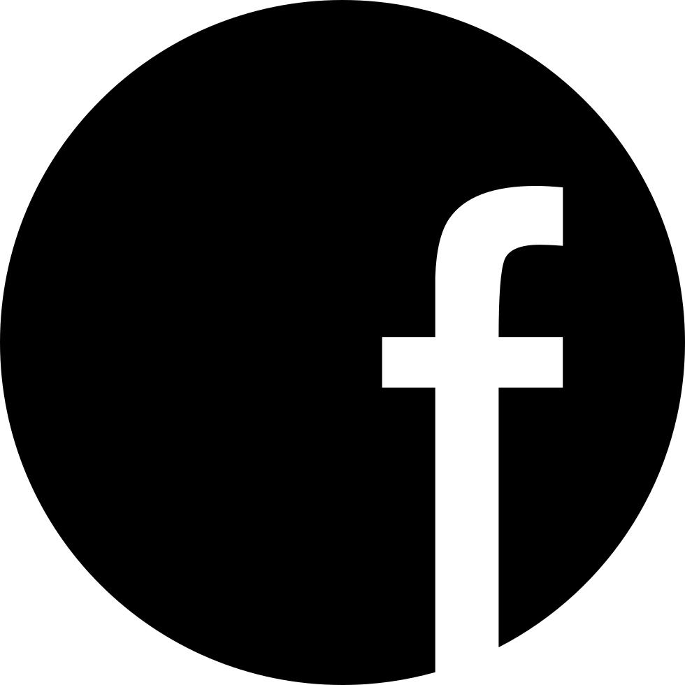 facebook icon png black circle