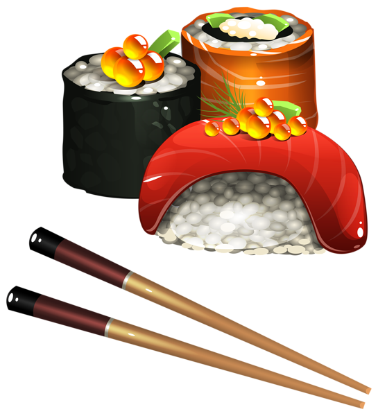 Sushi traditionnel Japonais nourriture sur en bois planche illustration ai  génératif 27242567 PNG