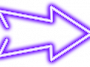 Neon Arrow PNG Clipart