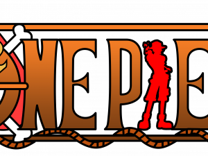 One Piece logo, anime series, pirate adventure, manga illustration, One Piece Logo PNG