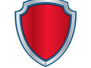 shield icon png, red emblem, protective symbol, security badge, Paw Patrol Logo PNG