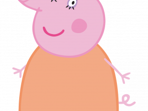 cartoon pig clipart, children's character png, animated series, playful design