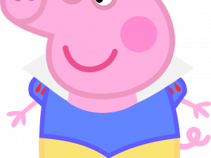 cartoon pig, children's character png, animated series, playful design