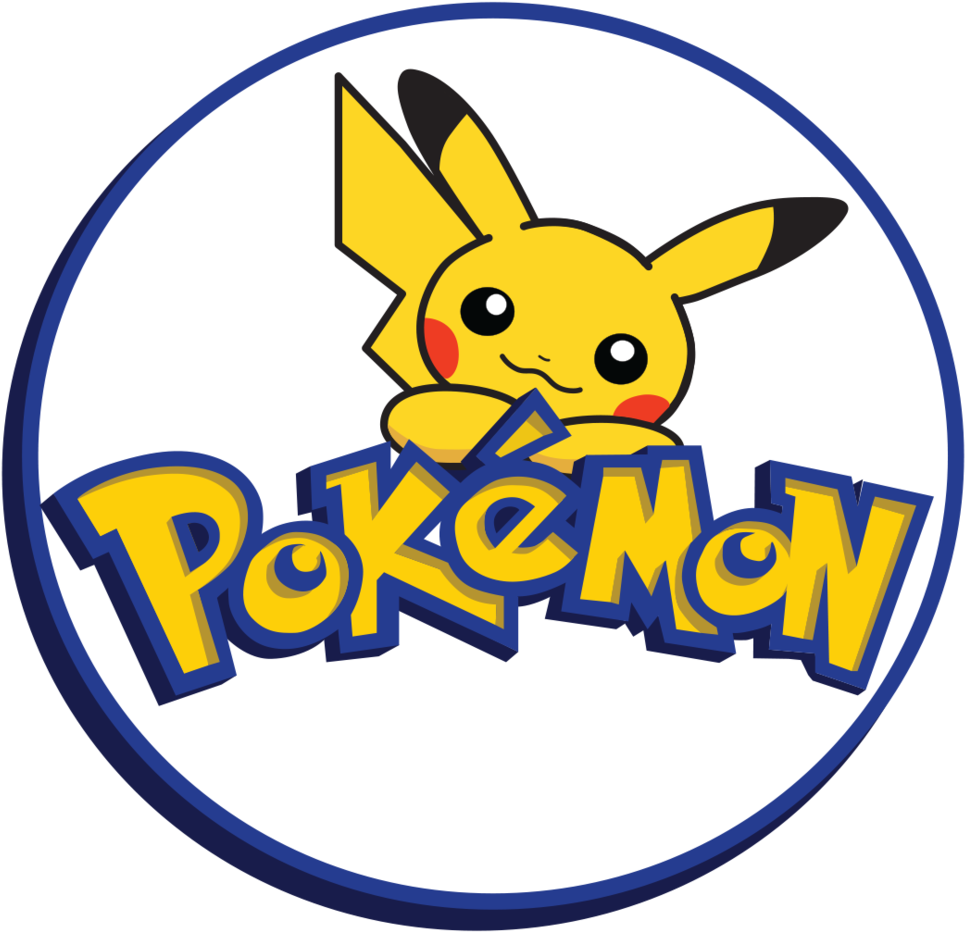 Logotipos de Pokemon, ilustração de logotipo Pokemon azul e amarelo, png