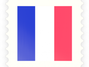 French flag, tricolor flag, national emblem, France symbol, Postage Stamp PNG