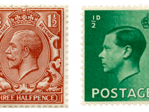 vintage postage stamps, historical mail artifacts, collectible philately items, British stamp designs, Postage Stamp PNG