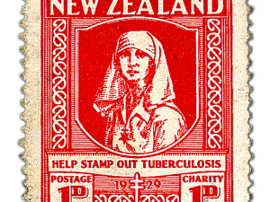 New Zealand stamp, tuberculosis awareness, charity postage, historical philately, Postage Stamp PNG