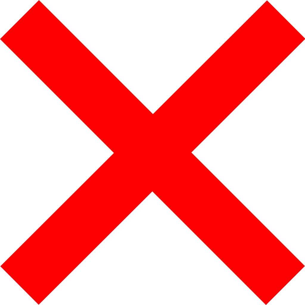 Red X Png Cutout Png All Png All