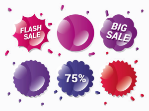 Sale Badge Promotion Background PNG