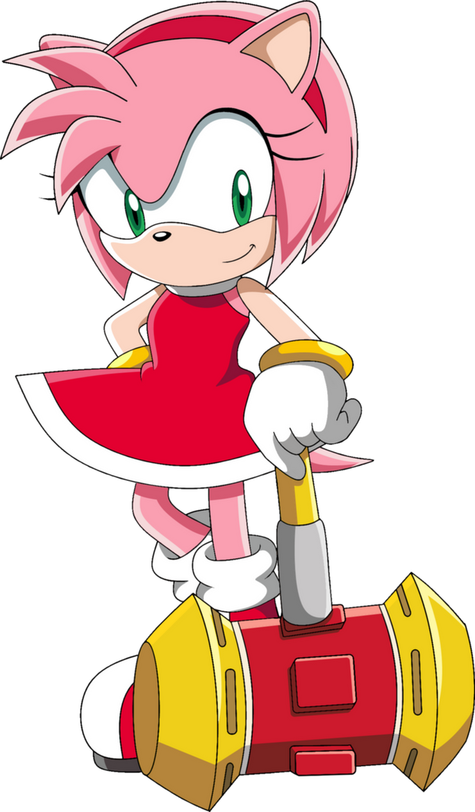 Classic Amy Rose Universe Of Smash Bros Lawl Wiki Fandom - Amy Rose Sonic  Cd Png,Cartoon Rose Png - free transparent png images 