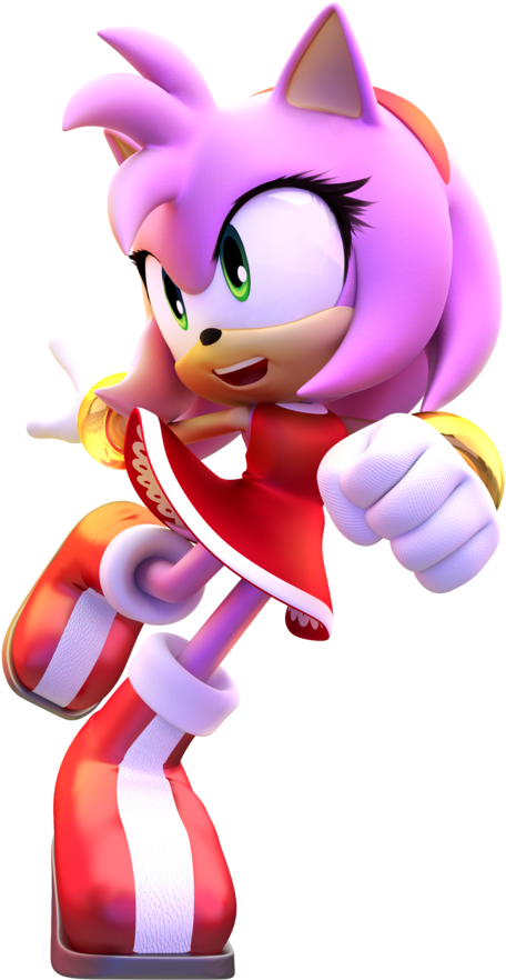 Sonic The Hedgehog Clipart Red - Amy Rose 3d, HD Png Download , Transparent  Png Image - PNGitem
