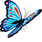 Blue Butterfly PNG Image HD
