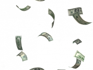 Falling Money Background PNG