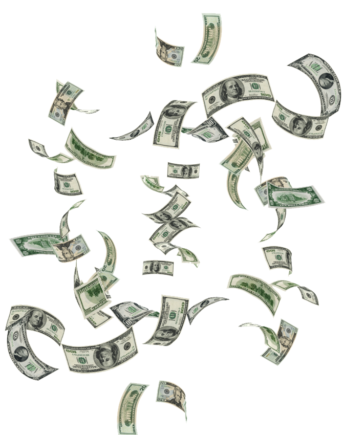 Falling Money PNG Clipart