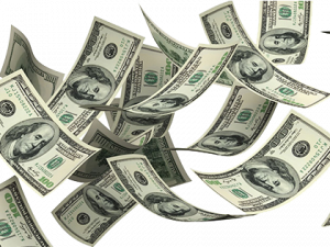 Falling Money PNG Picture