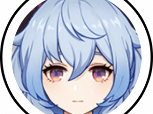 anime character, blue hair, digital art, gaming avatar, Ganyu PNG