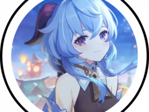 anime character png, fantasy art, digital illustration, blue hair