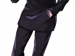 anime character, stylish outfit, male figure, dynamic pose, Gojo PNG