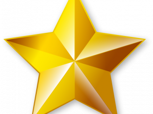 Gold Star PNG HD Image