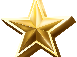 Gold Star PNG Image