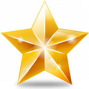Gold Star PNG Images HD