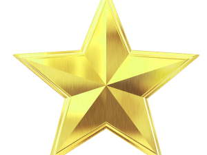 Gold Star PNG Photos