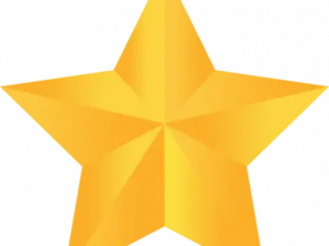 Gold Star Transparent