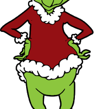 Grinch Face Background PNG