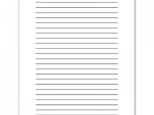 Lined Paper No Background