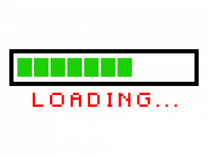 loading animation, progress bar, retro graphics, digital interface, Loading PNG