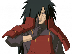 anime character, ninja warrior, fantasy art, manga illustration, Madara PNG