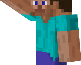 Minecraft character, pixelated avatar, blocky figure, gaming icon, Minecraft Steve PNG