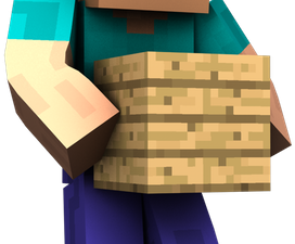 Minecraft character, pixelated avatar, blocky game figure, virtual building tool, Minecraft Steve PNG