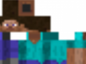 Minecraft character, blocky avatar, pixel art, gaming figure, Minecraft Steve PNG