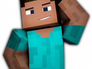 Minecraft character, blocky avatar, gaming figure, pixel art, Minecraft Steve PNG