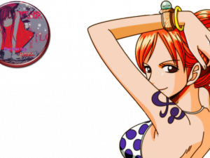 anime character png, vibrant illustration, fantasy art, manga style, Nami (One Piece) PNG