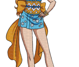 cartoon character png, colorful outfit, animated design, fashion illustration, Nami (One Piece) PNG