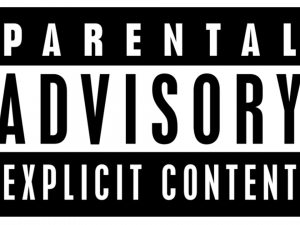 content advisory, explicit material, warning label, media classification, Parent Advisory Sticker PNG