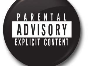 parental advisory, explicit content warning, mature themes, content caution, Parent Advisory Sticker PNG