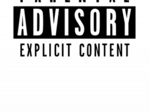 parental advisory, explicit content warning, music label certification, age restriction notice, Parent Advisory Sticker PNG