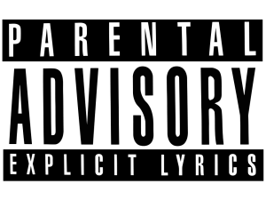 parental advisory, explicit content, music warning, adult lyrics, Parent Advisory Sticker PNG